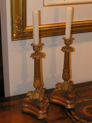 Gilt Bronze Candlesticks