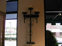 Pair Iron Sconces